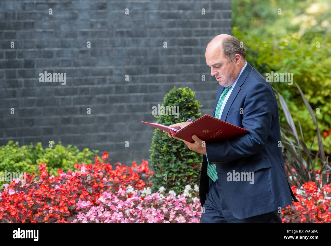 Londra 20 agosto 2019 Ben Wallace MP PC Segretario della Difesa arriva a Downing Street Credit Ian Davidson/Alamy Live News Foto Stock