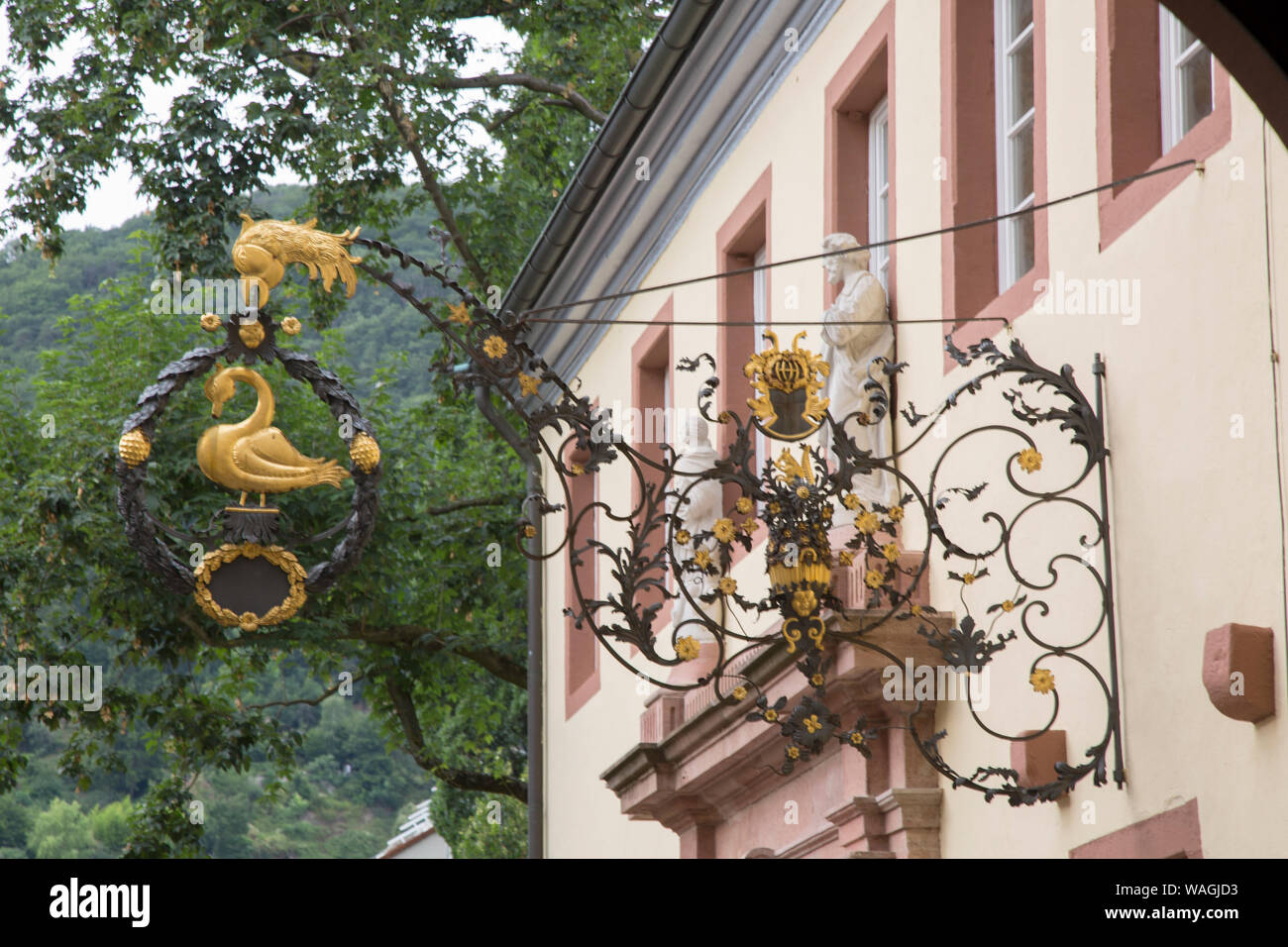 Ristorante Accedi Kurpfalzisches nel giardino del museo, Heidelberg, Germania Foto Stock