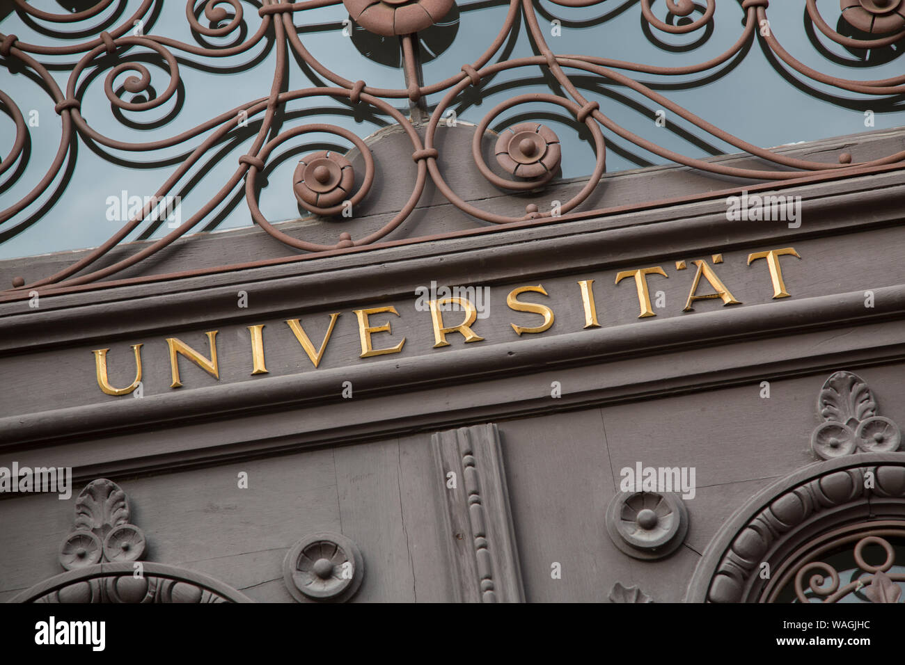 Museo Universitario segno, Heidelberg, Germania Foto Stock