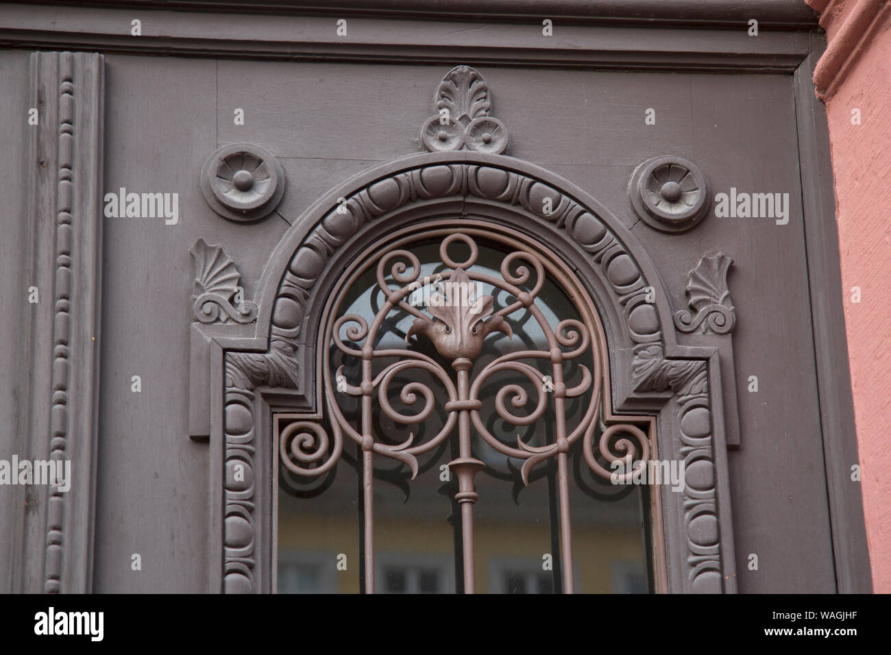 Porta a University Museum, Heidelberg, Germania Foto Stock