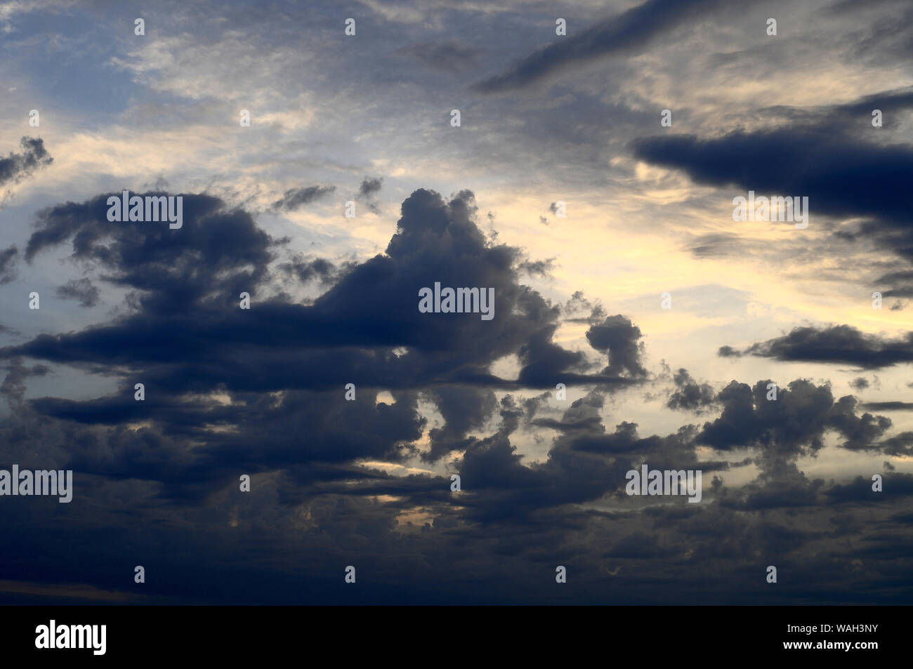 Le nuvole nel midwestern Stati Uniti Foto Stock