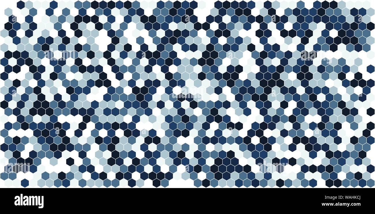 Griglia esagonale texture di sfondo colorato modello . A nido d'ape sfondo vettoriale. Geometria isometrica. Il rapporto di aspetto 2:1 Illustrazione Vettoriale