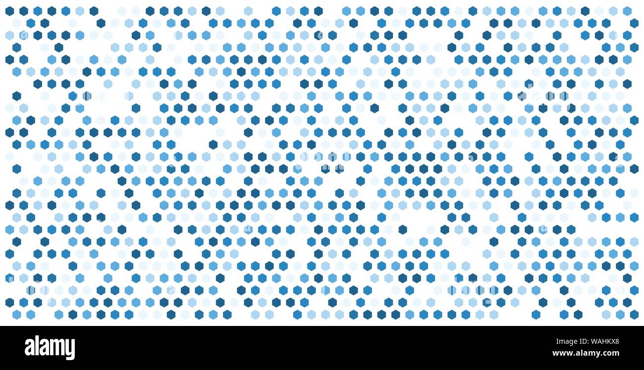 Griglia esagonale texture di sfondo colorato modello . A nido d'ape sfondo vettoriale. Geometria isometrica. Il rapporto di aspetto 2:1 Illustrazione Vettoriale
