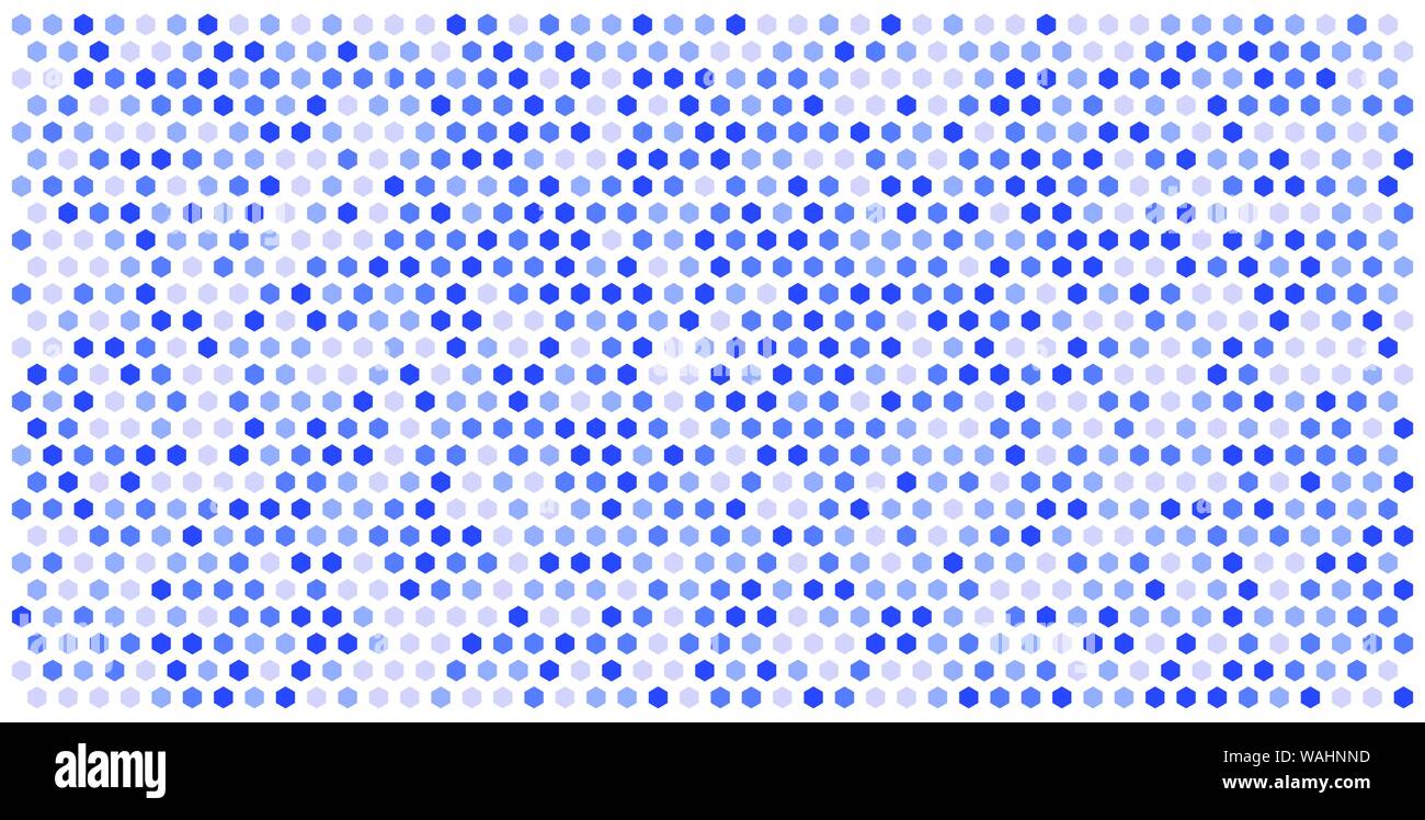 Griglia esagonale texture di sfondo colorato modello . A nido d'ape sfondo vettoriale. Geometria isometrica. Il rapporto di aspetto 2:1 Illustrazione Vettoriale