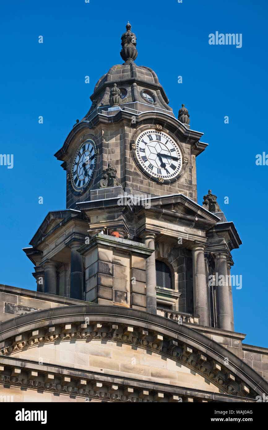 Clock Tower Town Hall Lancaster Dalton Square LANCASHIRE REGNO UNITO Foto Stock