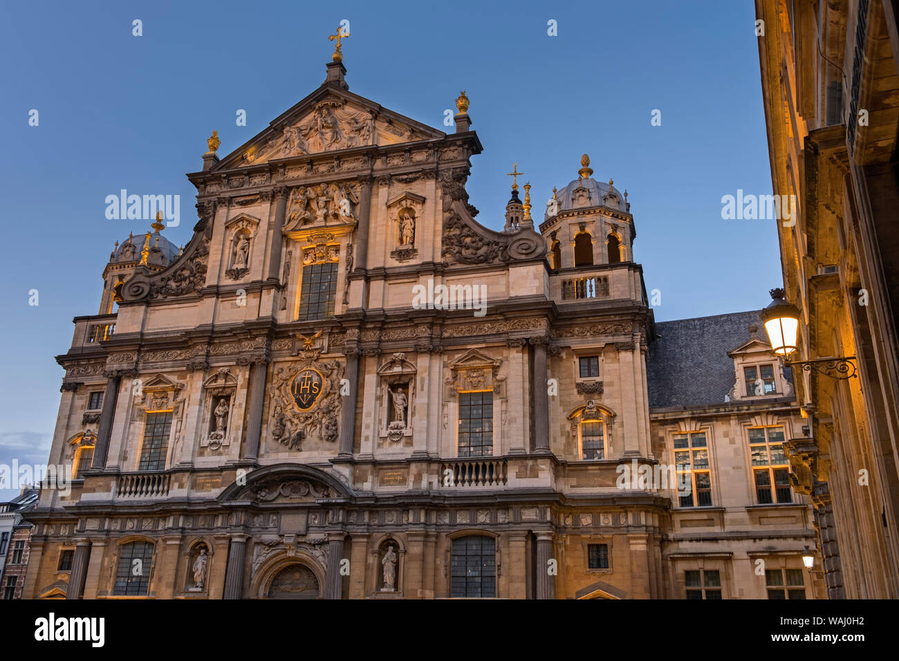 San Carlo Borromeo Chiesa Hendrik coscienza square Anversa in Belgio Foto Stock