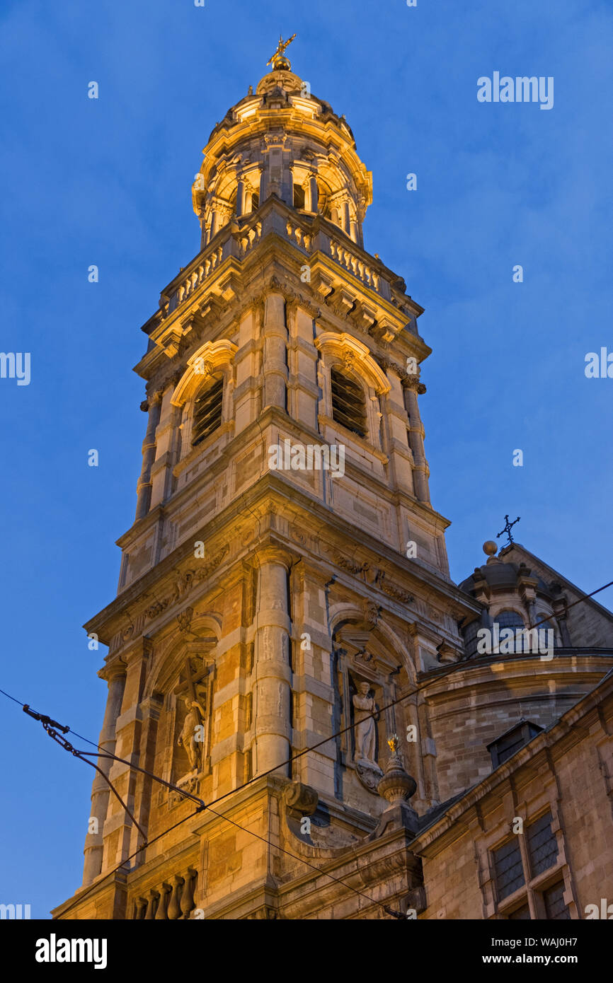 San Carlo Borromeo Chiesa torre Anversa in Belgio Foto Stock