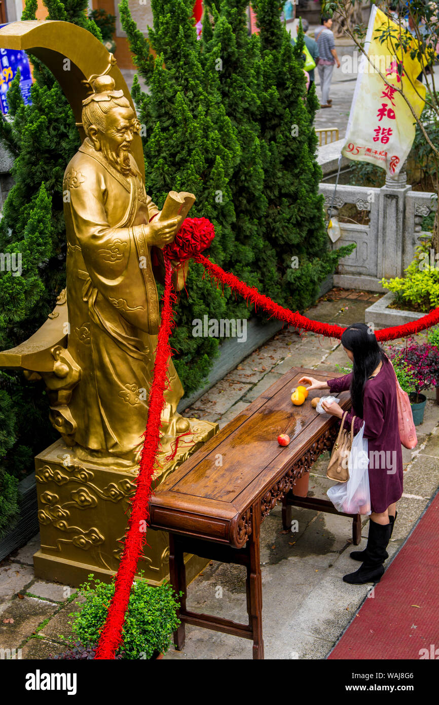 Sik sik Yuen Wong Tai Sin Temple, Kowloon, Hong Kong, Cina. Foto Stock