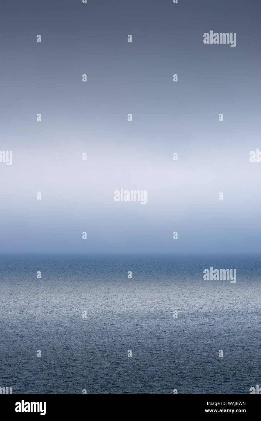 Le nuvole e la nebbia sulla Baia di Fundy, New Brunswick Foto Stock