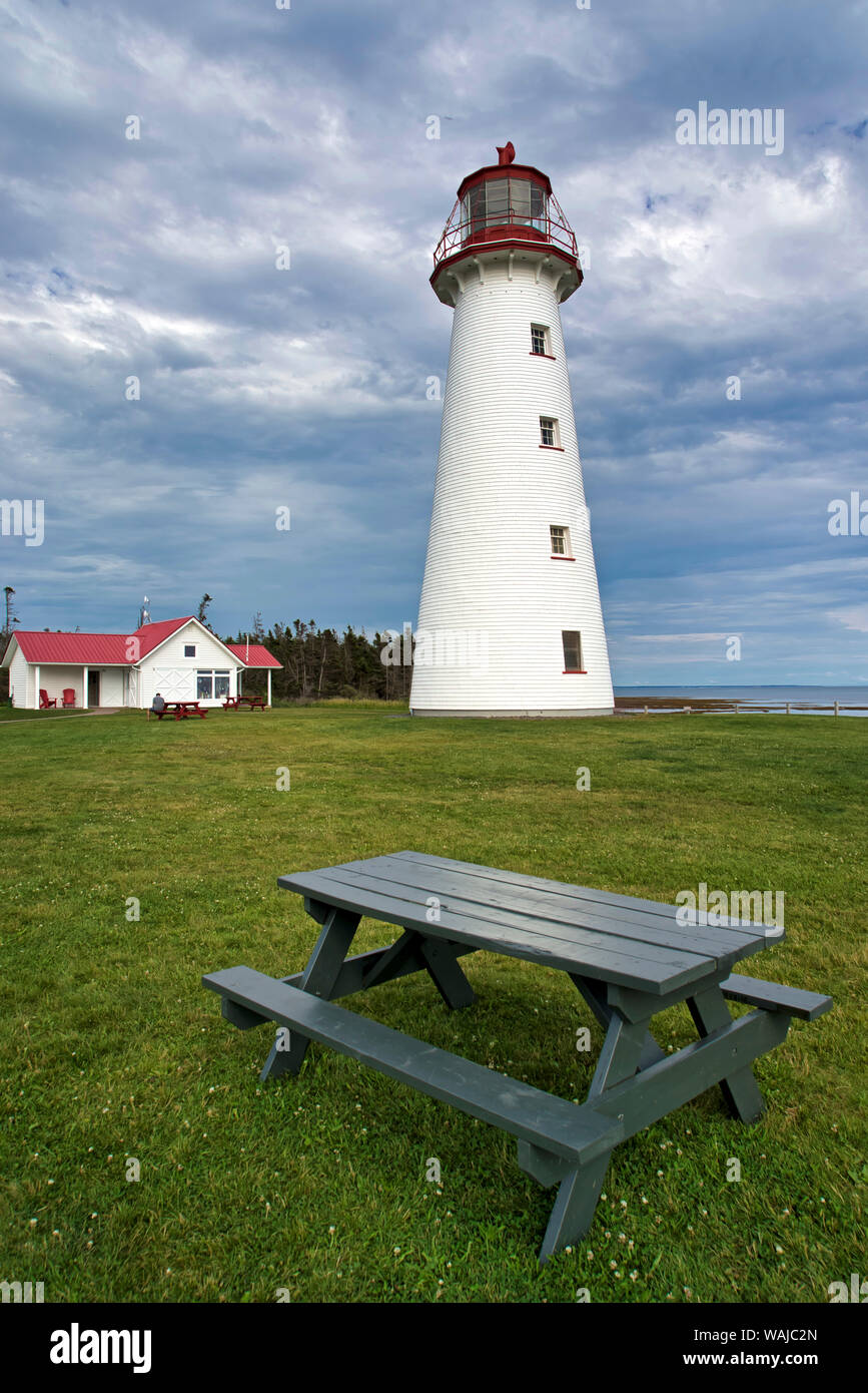 Canada, Prince Edward Island. Punto Faro di prim. (Solo uso editoriale) Foto Stock