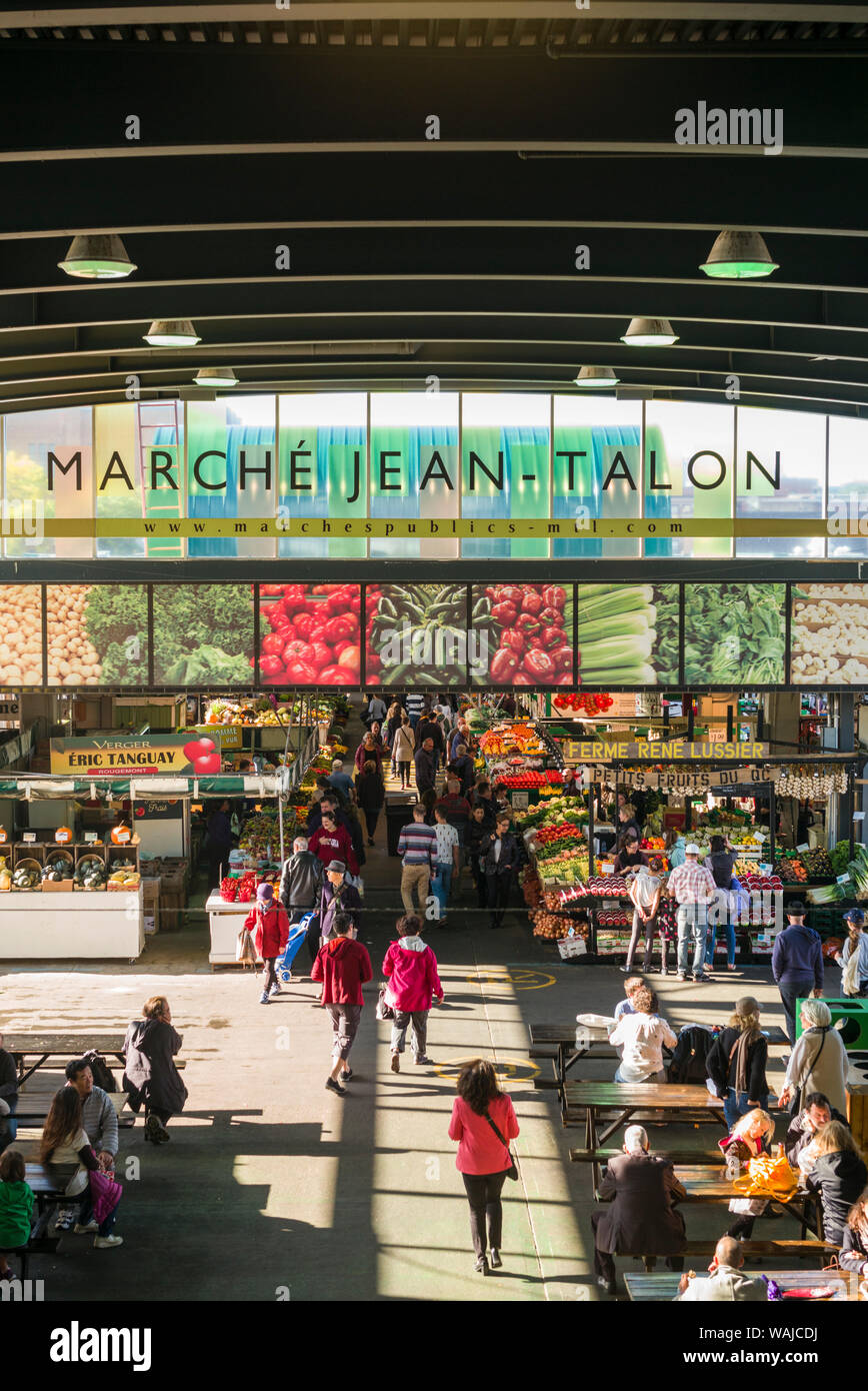 Canada Quebec, Montreal. Little Italy, Marche Jean Talon interni di mercato Foto Stock