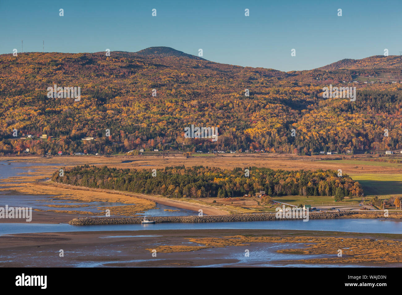 Canada Quebec, Baie St-Paul. Vista in elevazione Foto Stock