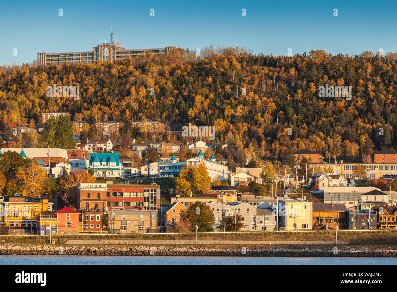 Canada Quebec, Gaspe. Vista città Foto Stock