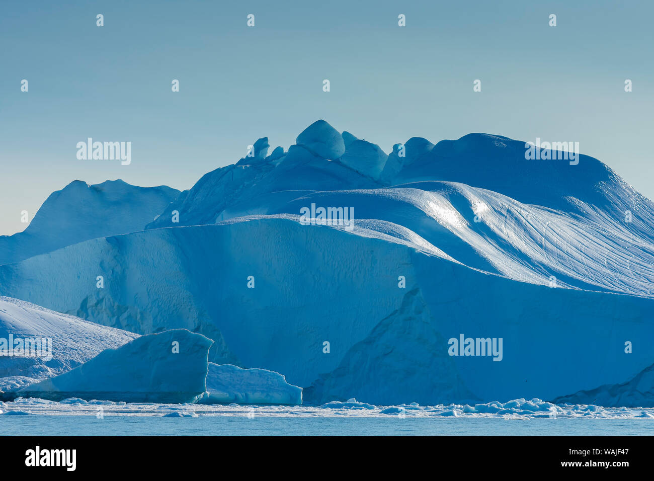 La Groenlandia. Ilulissat Tourist Nature. Iceberg nel vedere gli icebergs. Foto Stock