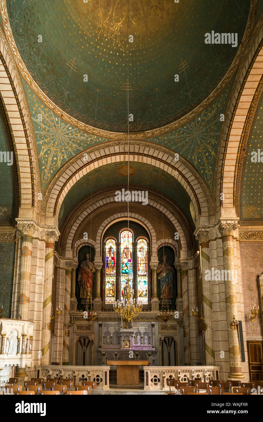 Francia, Vaylats. Interno della chiesa. Foto Stock