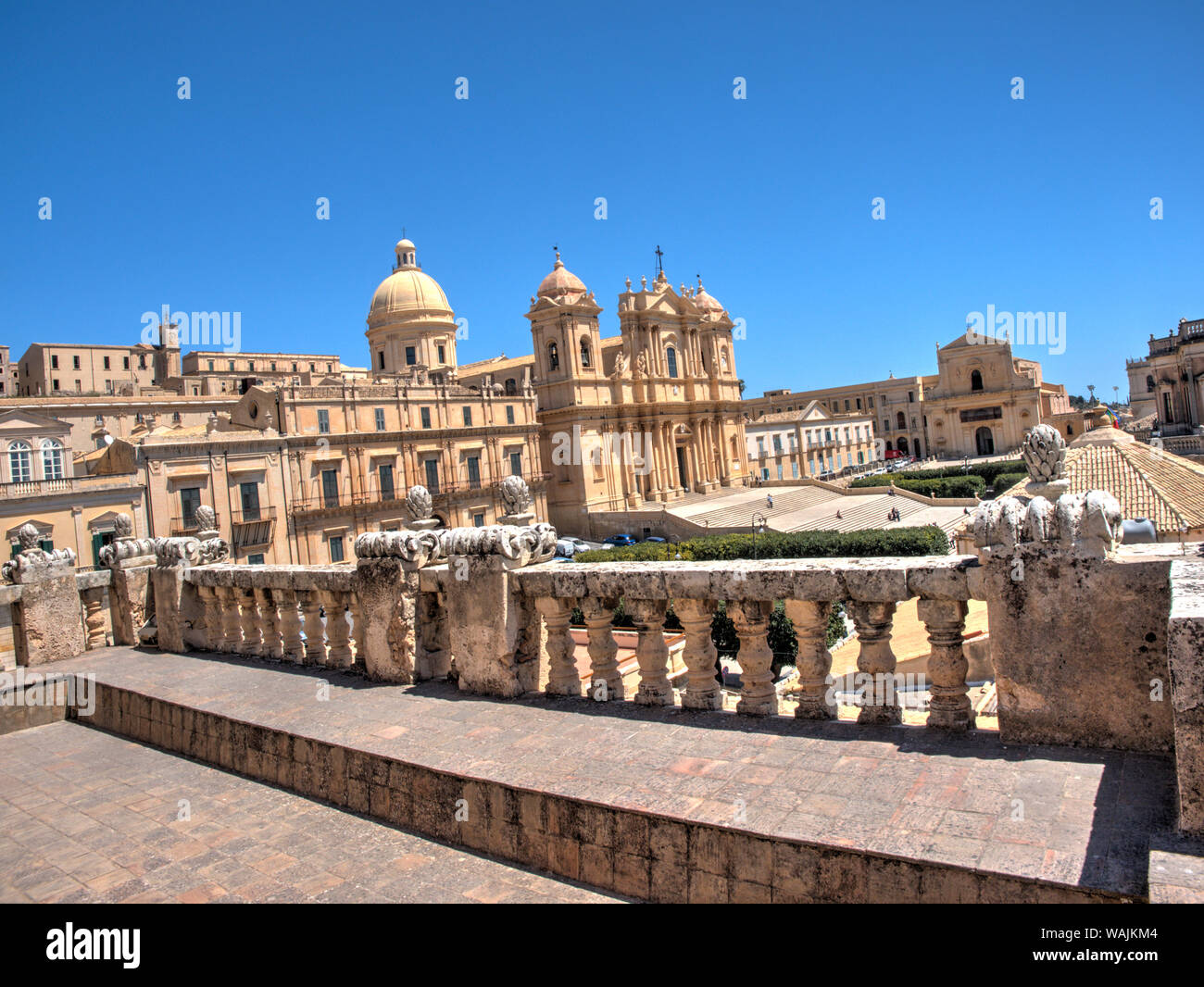L'Italia, sicilia, Noto. Cattedrale barocca di San Nicolo Foto Stock