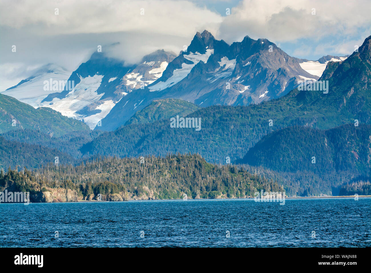 Kachemak Bay, il Parco nazionale di Kenai Fjords, Alaska, Stati Uniti d'America. Foto Stock