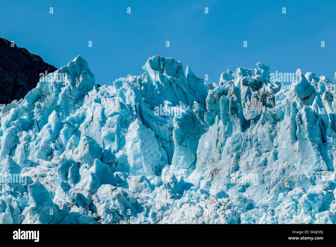 Holgate Glacier, Harding Icefield, il Parco nazionale di Kenai Fjords, Alaska, Stati Uniti d'America. Foto Stock