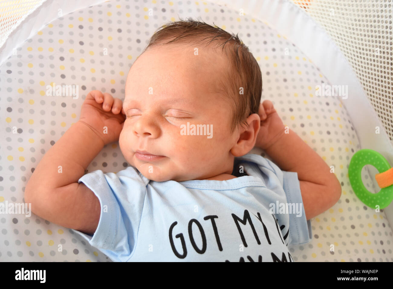 1 mese fa baby boy (MR) Foto Stock