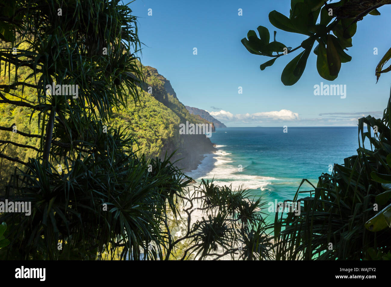 Stati Uniti d'America, Hawaii, Kauai. Il paesaggio della costa. Credito come: Cathy e Gordon Illg Jaynes / Galleria / DanitaDelimont.com Foto Stock