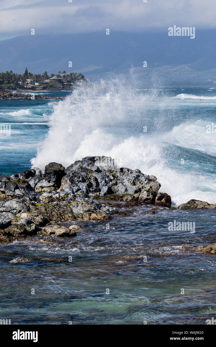 Maui, Hawaii. La costa da Ho'okipa Foto Stock