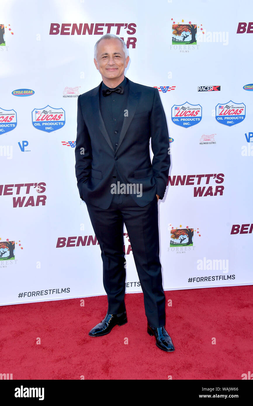 Ali Afshar frequentando il 'Bennett Guerra dell' premiere a Steven J. Ross al Teatro Warner Bros Studio Ressort su agosto 13, 2019 a Burbank, in California. Foto Stock