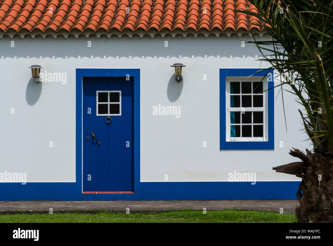 Portogallo Azzorre, Santa Maria Island, Santa Barbara. Agriturismo Foto Stock