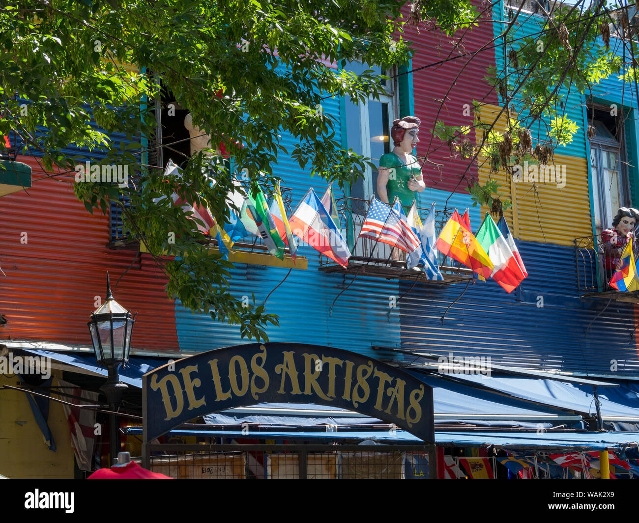 La Boca, questo quartiere è una delle attrazioni principali di Buenos Aires, capitale dell'Argentina. (Solo uso editoriale) Foto Stock
