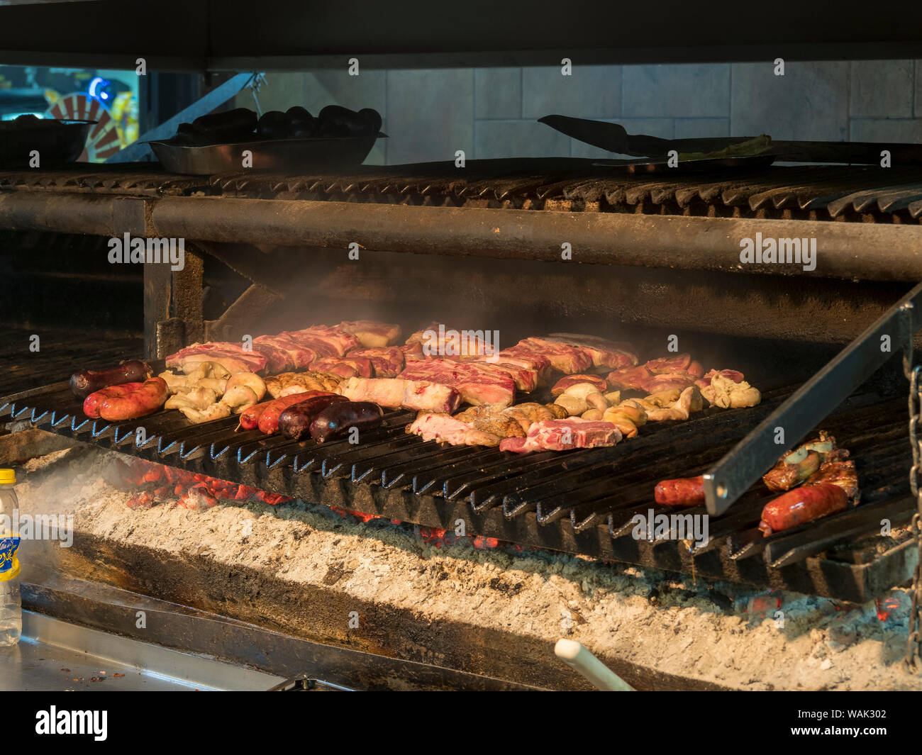 Tipico ristorante di carne Asador Criollo nel Microcentro di Buenos Aires, Argentina. (Solo uso editoriale) Foto Stock