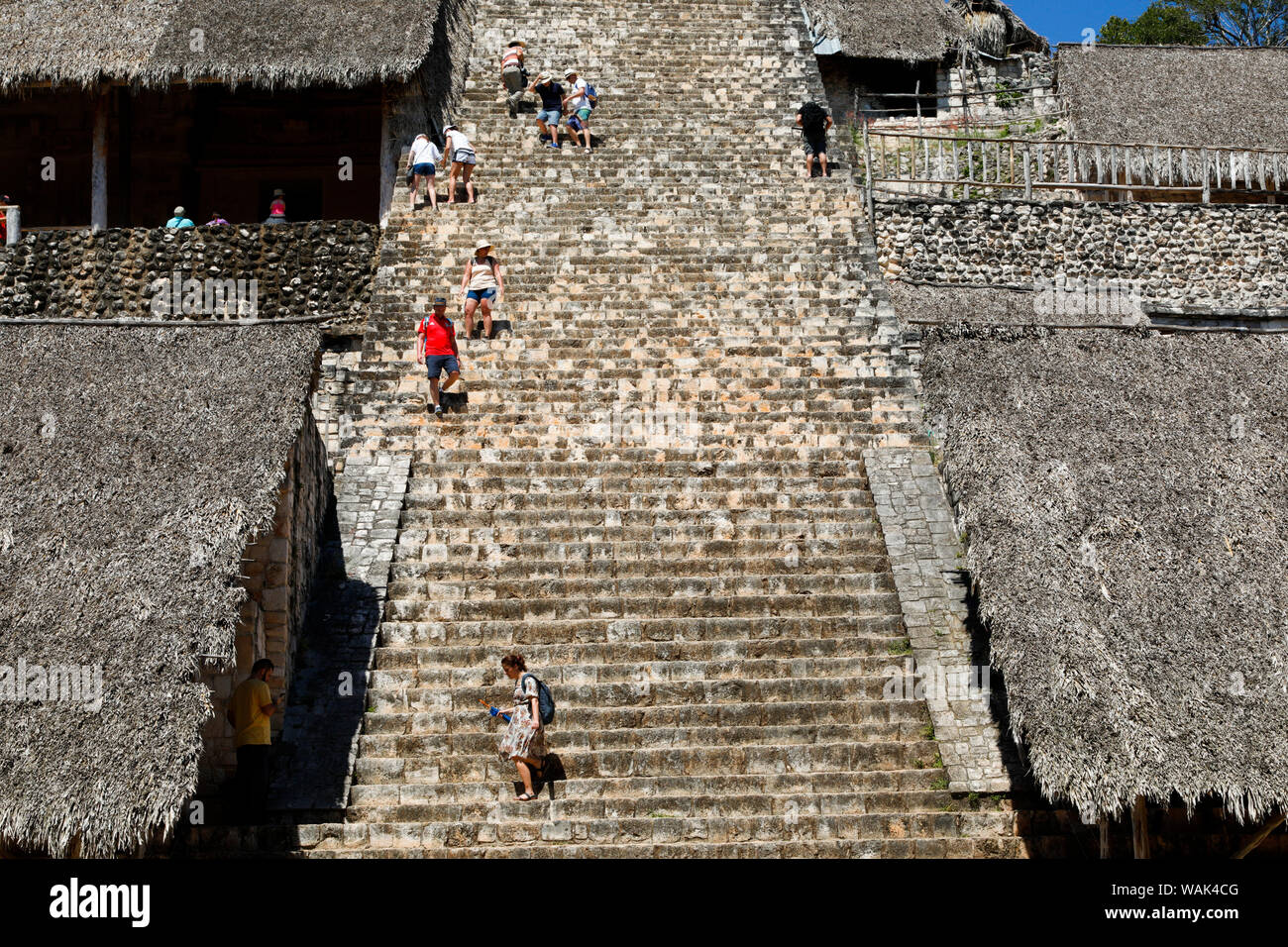 Valladolid, Yukatan, Messico. Ek Balam rovine maya Foto Stock