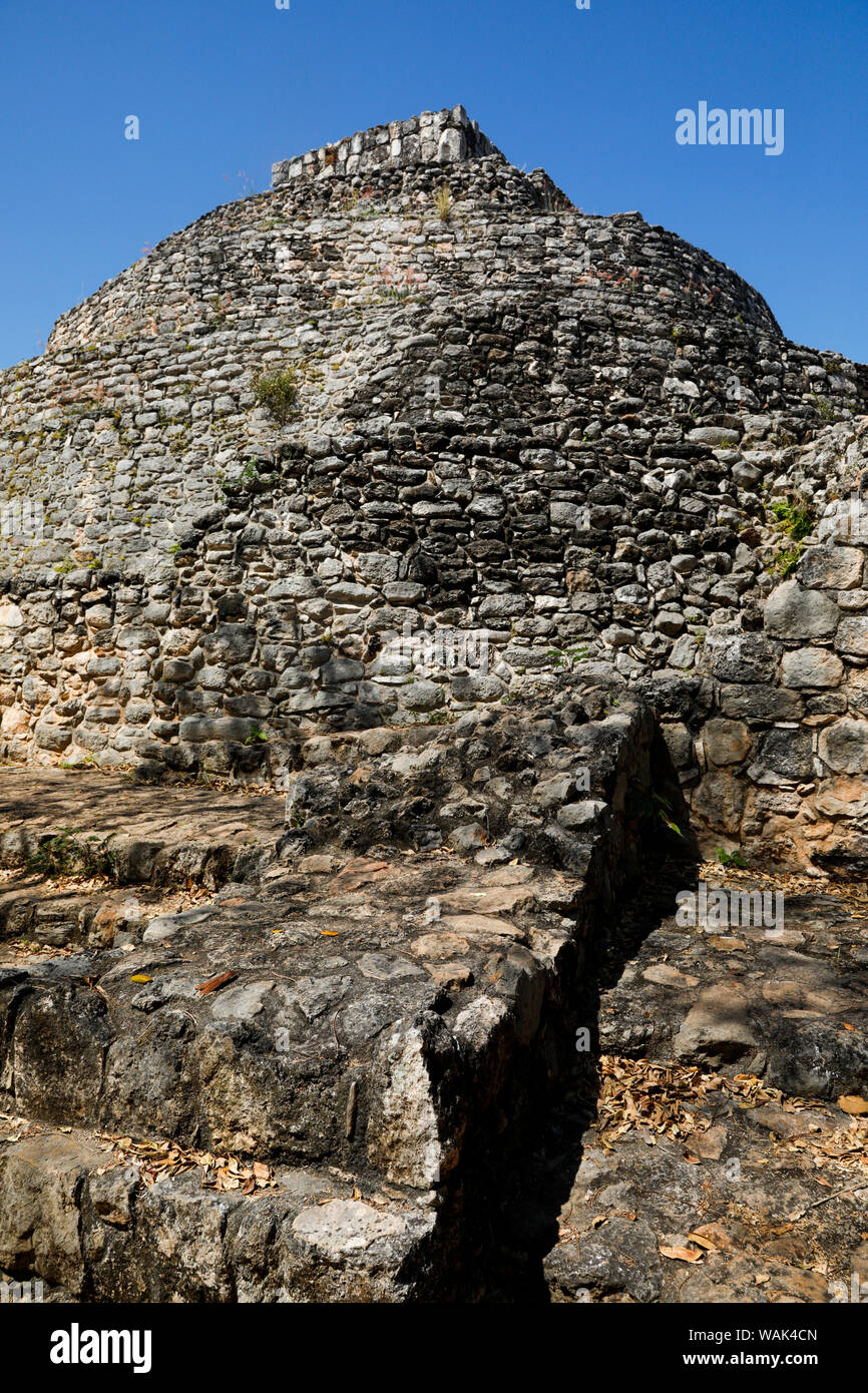 Valladolid, Yukatan, Messico. Ek Balam rovine maya Foto Stock