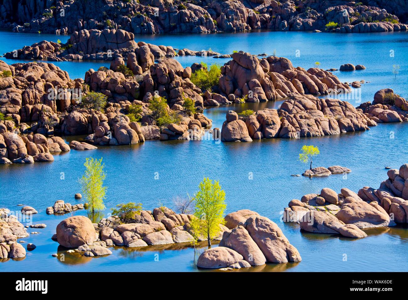 Il granito Dells, Watson Lago, Prescott, Arizona, Stati Uniti d'America Foto Stock