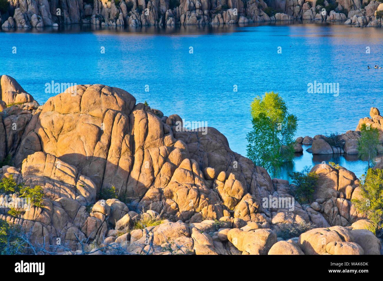 Il granito Dells, Watson Lago, Prescott, Arizona, Stati Uniti d'America Foto Stock