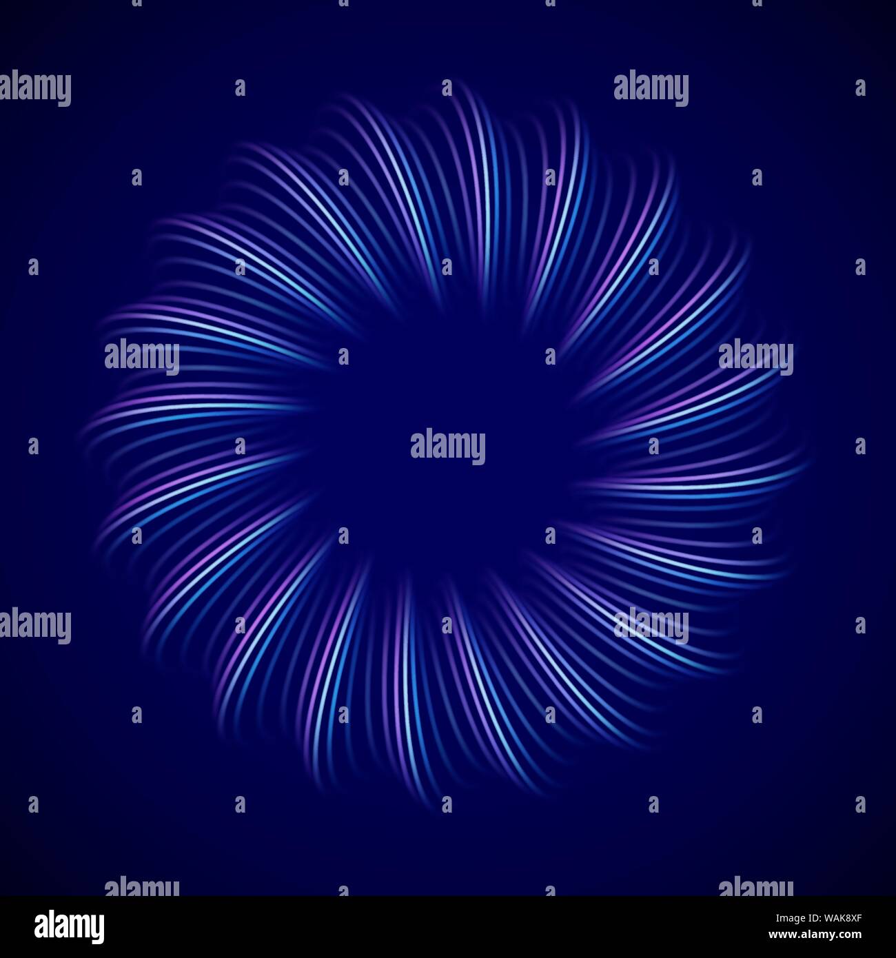 Elemento di decorazione astratta 3D. Big data o background di intelligenza artificiale. Illustrazione Vettoriale
