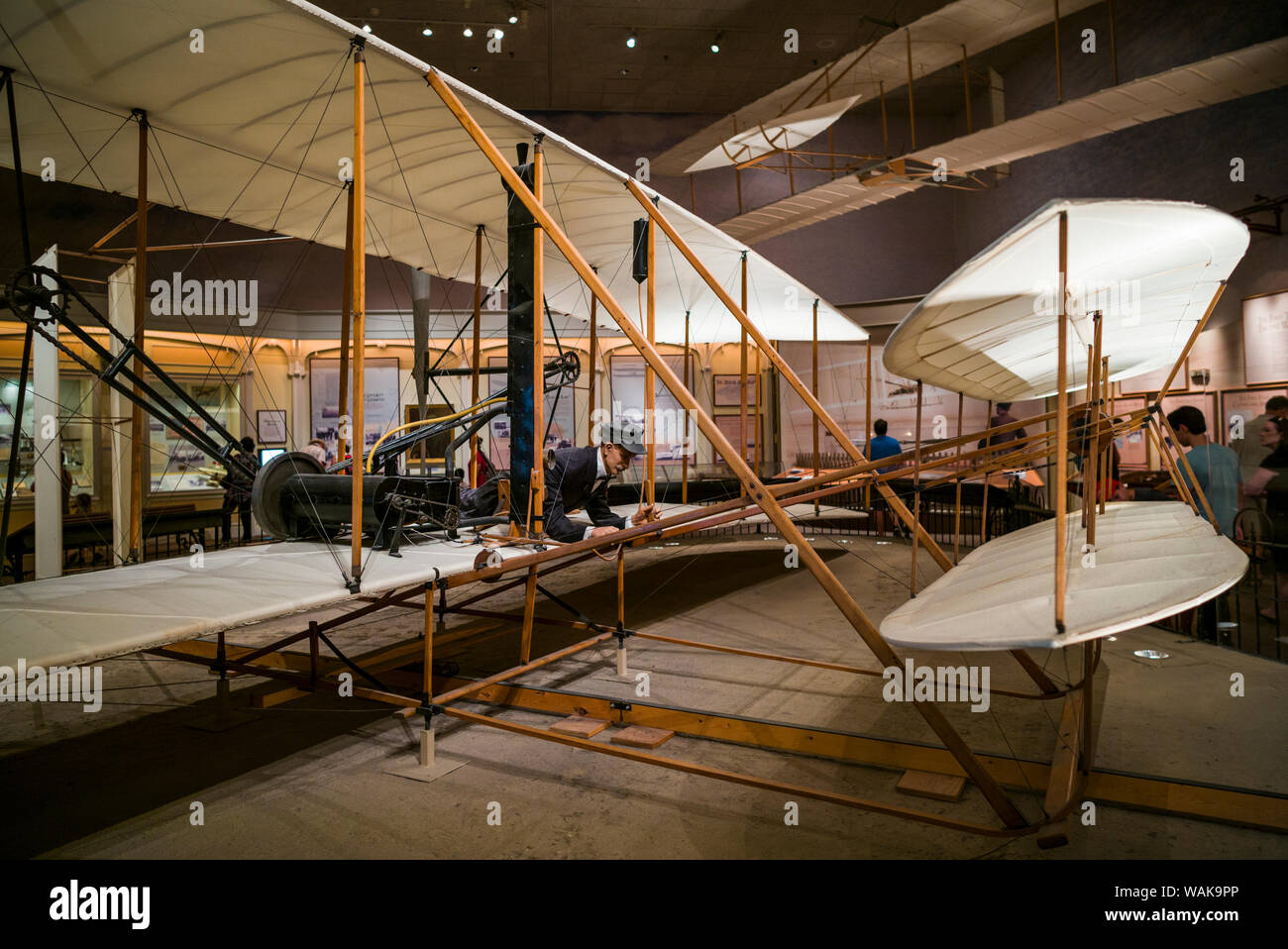 Stati Uniti d'America, Washington D.C. Museo Nazionale dell'aria e dello spazio, 1903 Wright Flyer (solo uso editoriale) Foto Stock