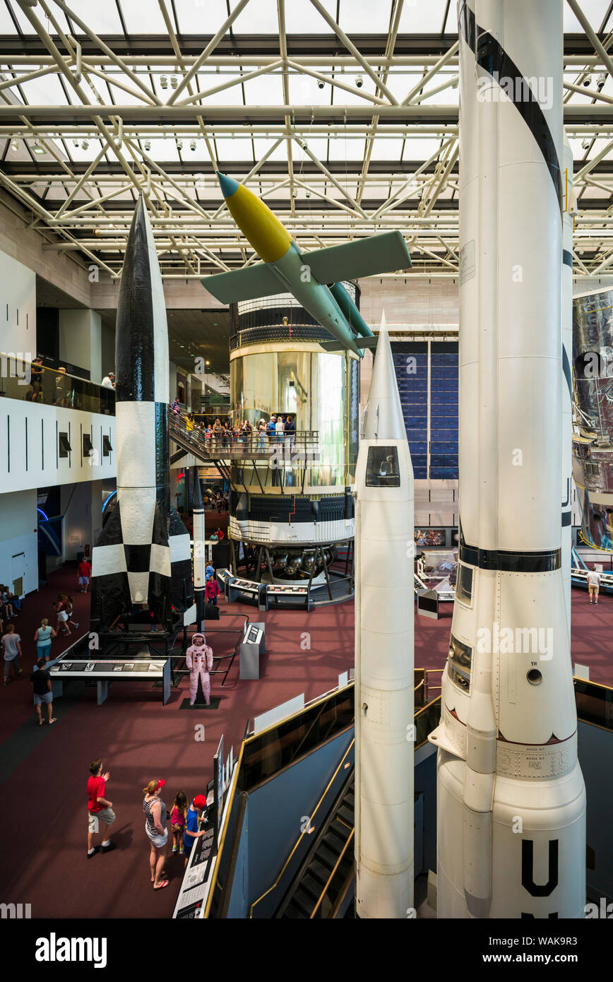 Stati Uniti d'America, Washington D.C. Museo Nazionale dell'aria e dello spazio, rocket gallery (solo uso editoriale) Foto Stock