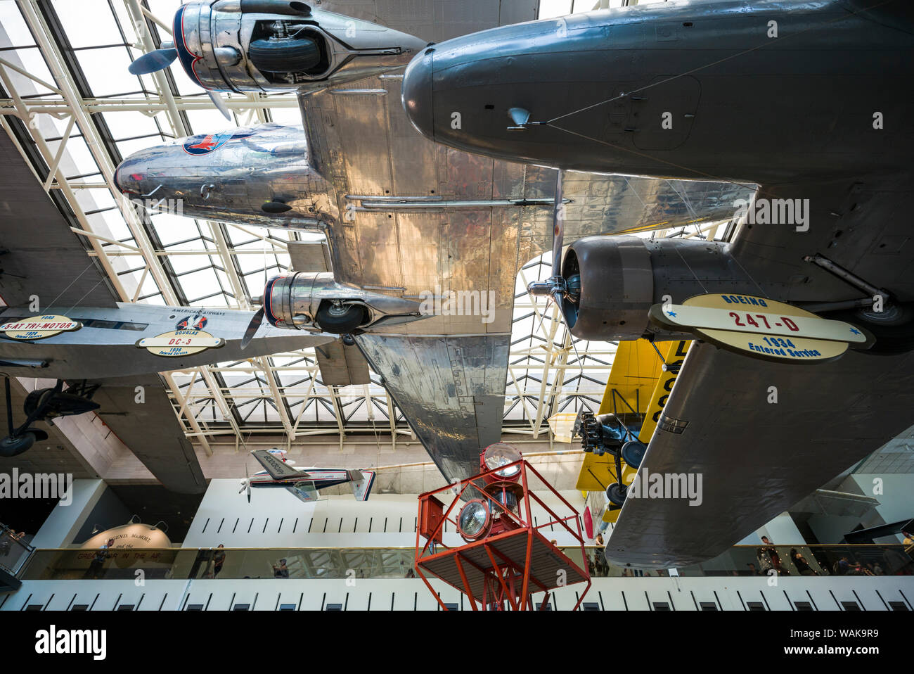 Stati Uniti d'America, Washington D.C. Museo Nazionale dell'aria e dello spazio, pionieri del volo, nei primi anni del XX secolo aviation (solo uso editoriale) Foto Stock
