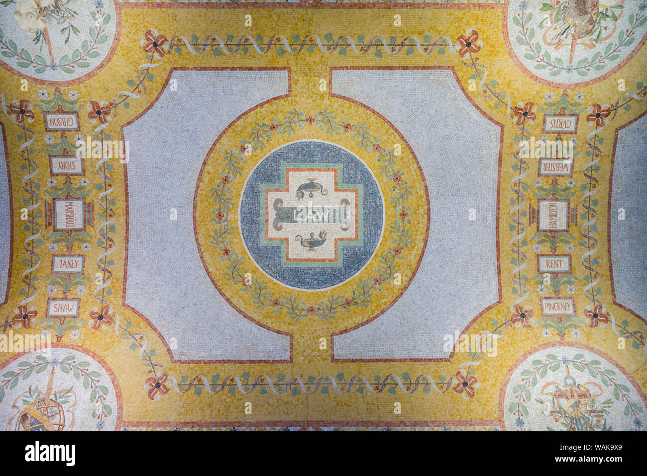 Stati Uniti d'America, Washington D.C. La Biblioteca del Congresso, Thomas Jefferson Building Interior Foto Stock