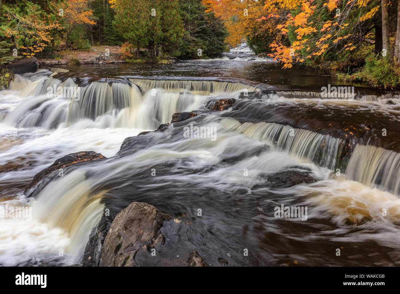 Bond Creek nei pressi di Paulding nella Penisola Superiore del Michigan, Stati Uniti d'America Foto Stock