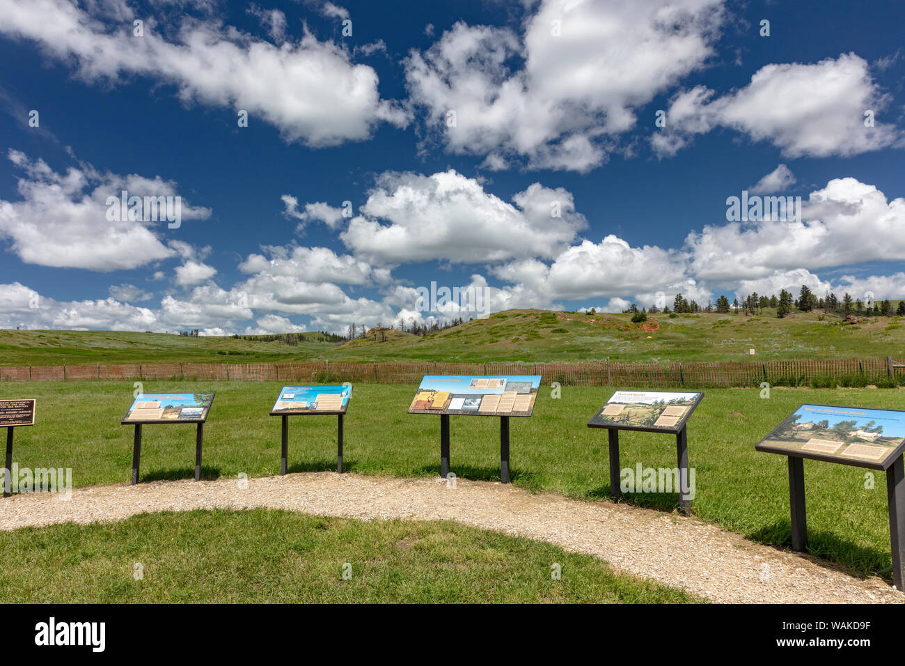 Campo di Battaglia di Rosebud stato parco vicino Decker, Montana, USA Foto Stock