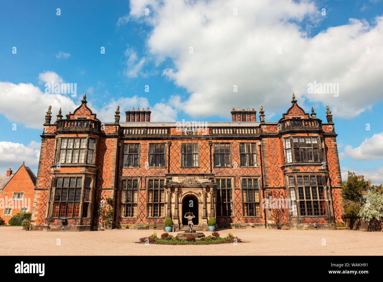 Edificio storico di Arley Hall nel Cheshire, Inghilterra. Foto Stock