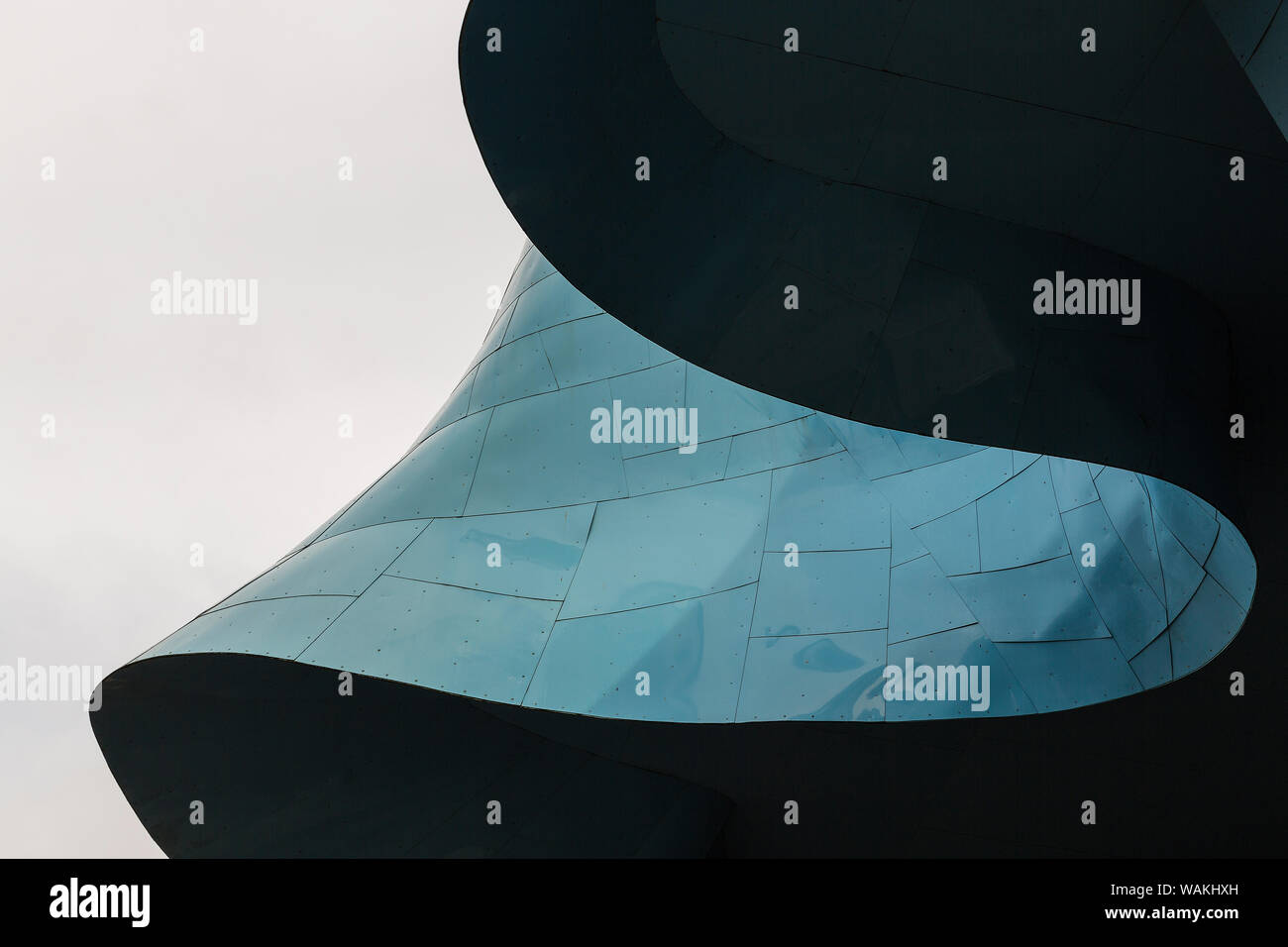 Stati Uniti d'America, Washington, Seattle. Abstract del Museo di Cultura Pop edificio. Credito come: Jim Nilsen Jaynes / Galleria / DanitaDelimont.com Foto Stock