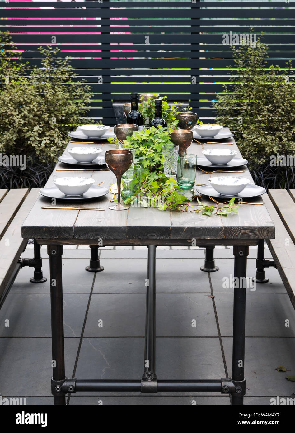 Award winning garden al 2019 Southport Flower Show. Foto Stock