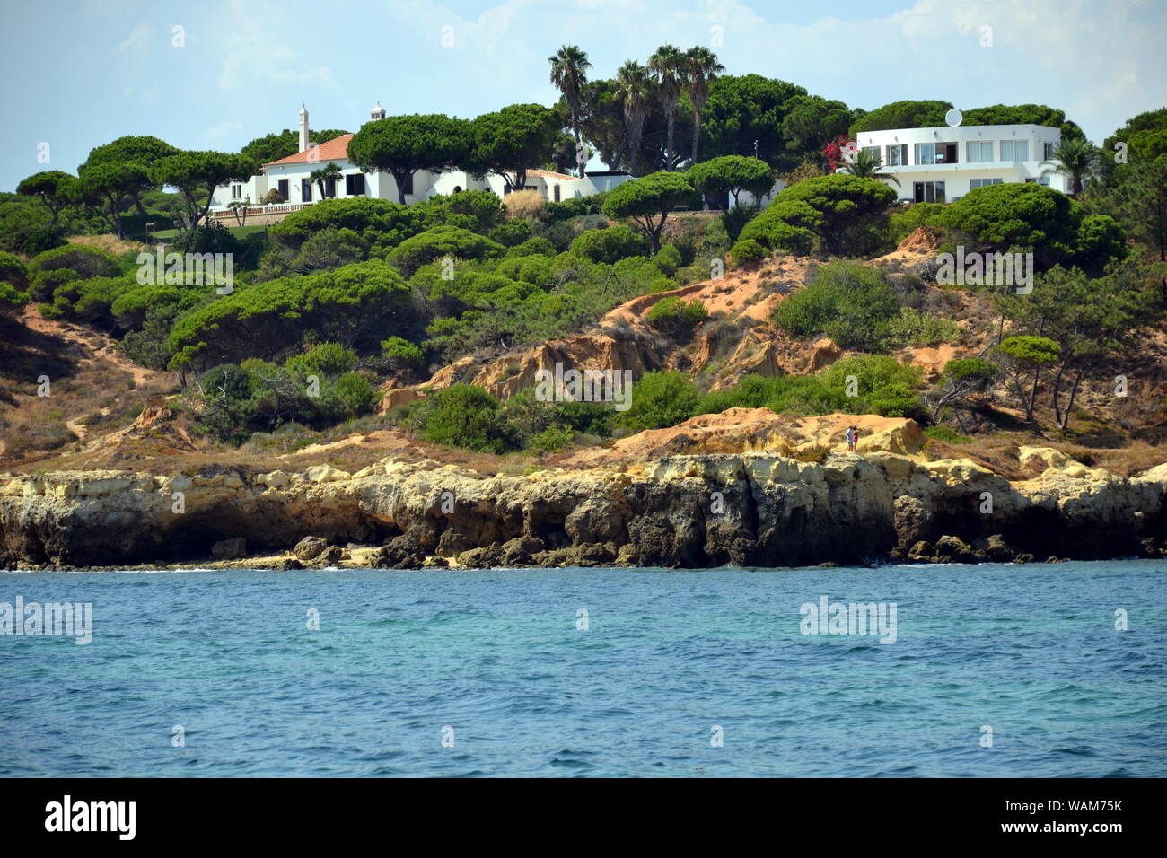 La spiaggia di Santa Eulália, Albufeira Algarve estate Foto Stock