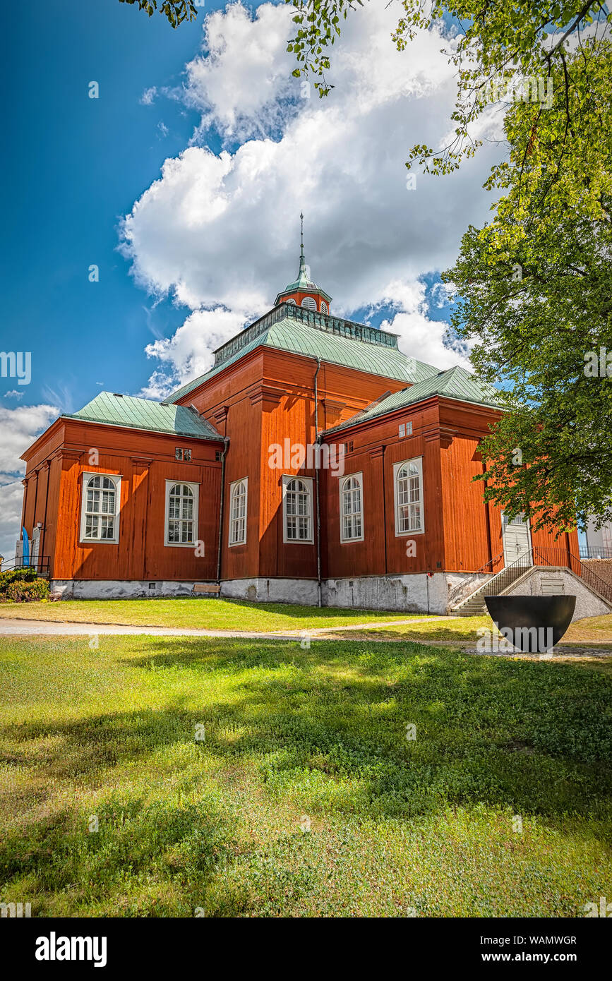 L'Ammiragliato Chiesa è una chiesa di Karlskrona, Svezia. La chiesa è anche conosciuta come la maga Pia in onore della regina Ulrike Eleonora di Danimarca. Foto Stock