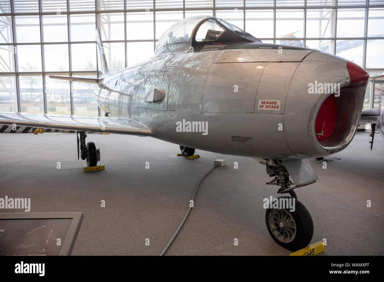 Canadair CL-13B Sabre Mk. 6, Boeing il Museo del Volo, Boeing Field, Tukwila, nello Stato di Washington, USA Foto Stock