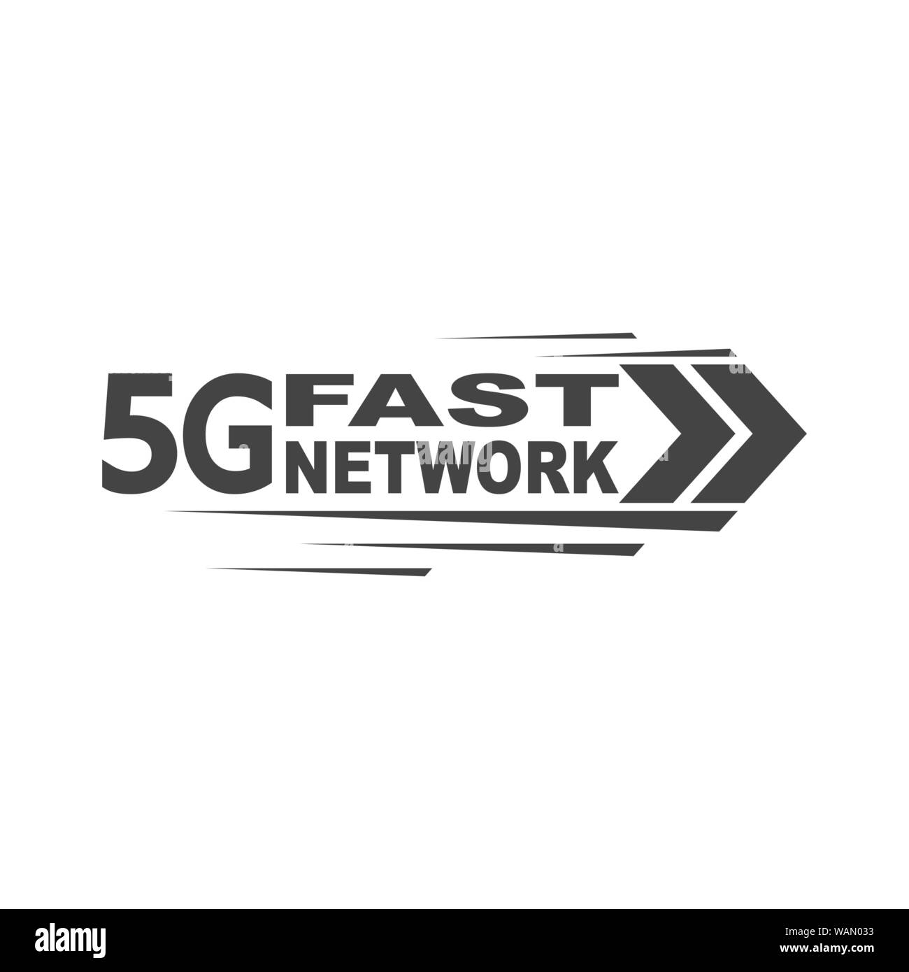 La tecnologia del vettore icona segno di rete 5G. Fast Internet rete 5G concetto. Illustrazione 5g internet. EPS 10. Illustrazione Vettoriale