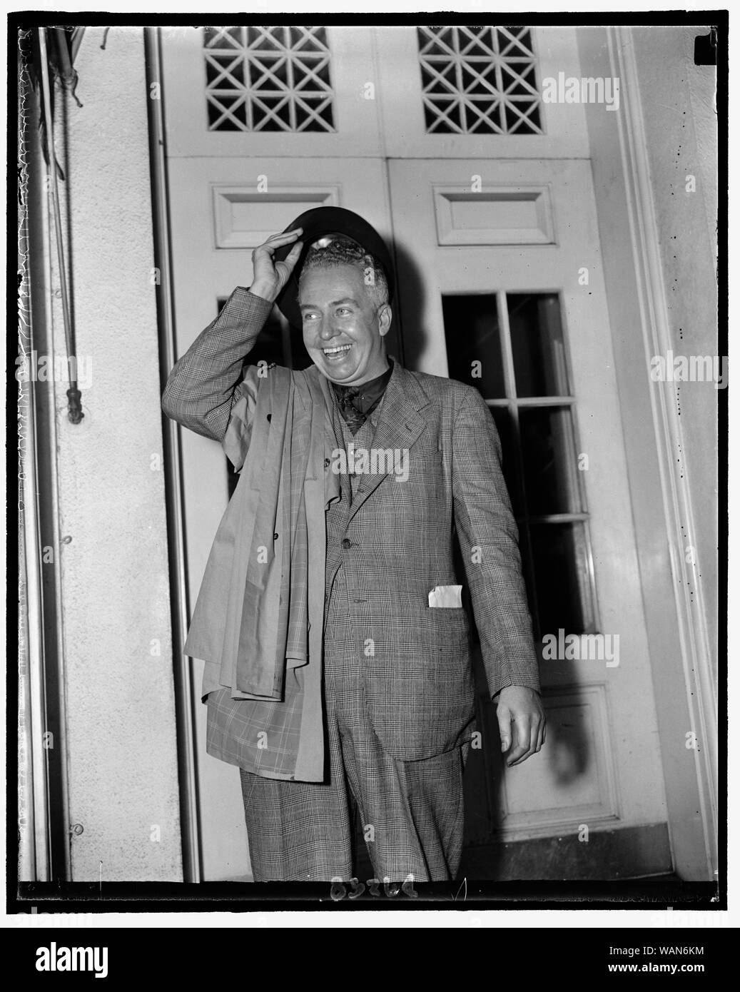 Cornelius Vanderbilt, recentemente tornato da Europa, la visita alla Casa Bianca, Sett. 1939 Foto Stock