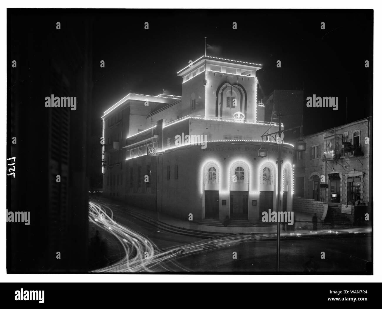 Incoronazione King George VI. Luminarie. Maggio 12, 1937. Barclay's Bank Foto Stock