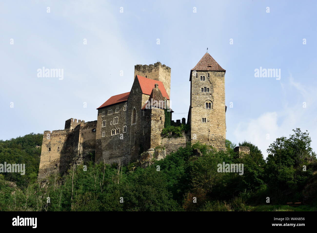 Hardegg, bassa Austria, Austria. Il Parco Nazionale di Thayatal, insieme al parco ceco Národní Podyjí Foto Stock